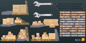 warehouse layout pieces