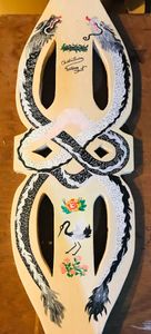 dragon custom skateboard painted for friend
