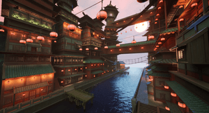 asian valley town 01