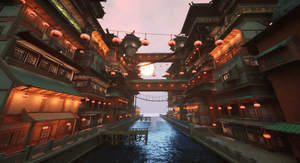 asian valley town 02