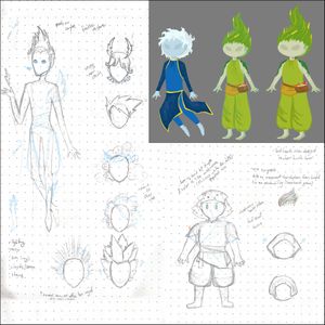 capstone character sketches concept designs